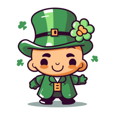 Leprechaun Saint Patricks Day Vector Cartoon Character