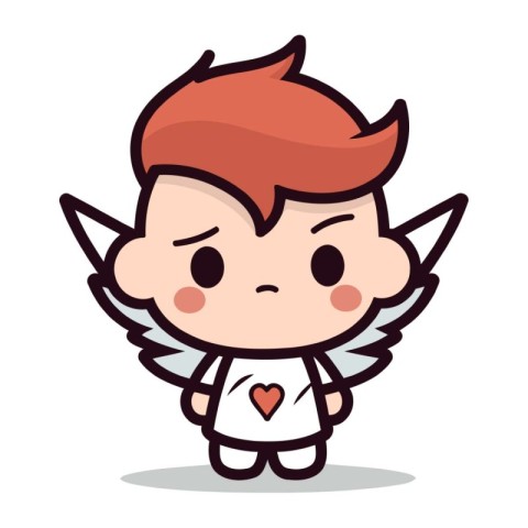 Cupid Cute Cupid Cartoon Character Vector Illustration Design