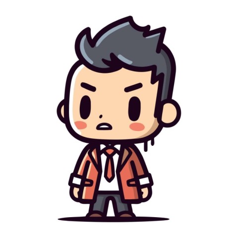 Businessman Cartoon Character Business Vector Illustration