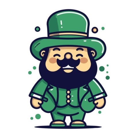 Leprechaun St. Patricks Day Vector Icon