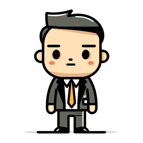 Businessman Business Cartoon Vector Illustration