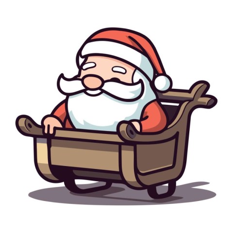 Santa Claus Cartoon Santa Claus Vector Illustration. Santa Cla