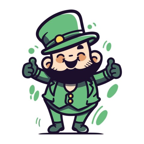 Leprechaun St Patricks Day Cartoon Vector Character