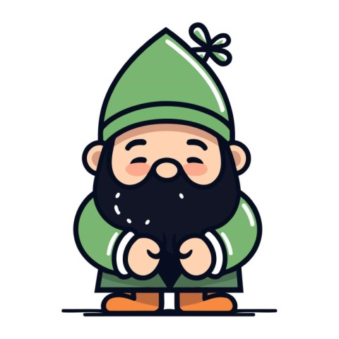 Leprechaun St. Patricks Day Vector Cartoon Character