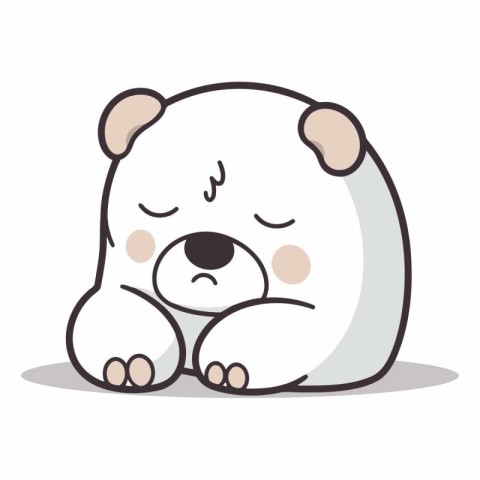 Cute dog cartoon character vector illustration design.