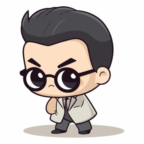 Businessman - Cute Cartoon Businessman Vector IllustrationïÂ