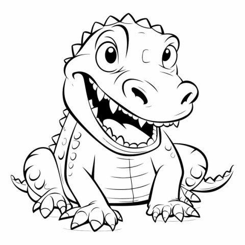 Cute Dinosaur Cartoon Mascot Character Illustration Isolated on