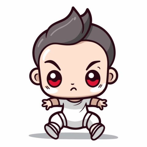 Baby Boy - Cute Cartoon Character Vector Illustrationï»Â