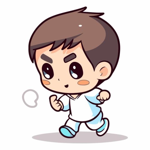 Surprised Boy - Cartoon Vector Illustration