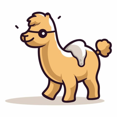 Camel Vector - Cute Cartoon Animal Vector Illustrationï»Â