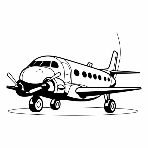 airplane flying icon image vector illustration design black and