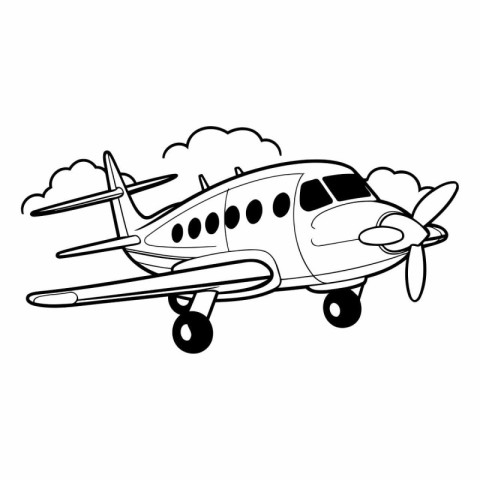 airplane flying icon image vector illustration design black and